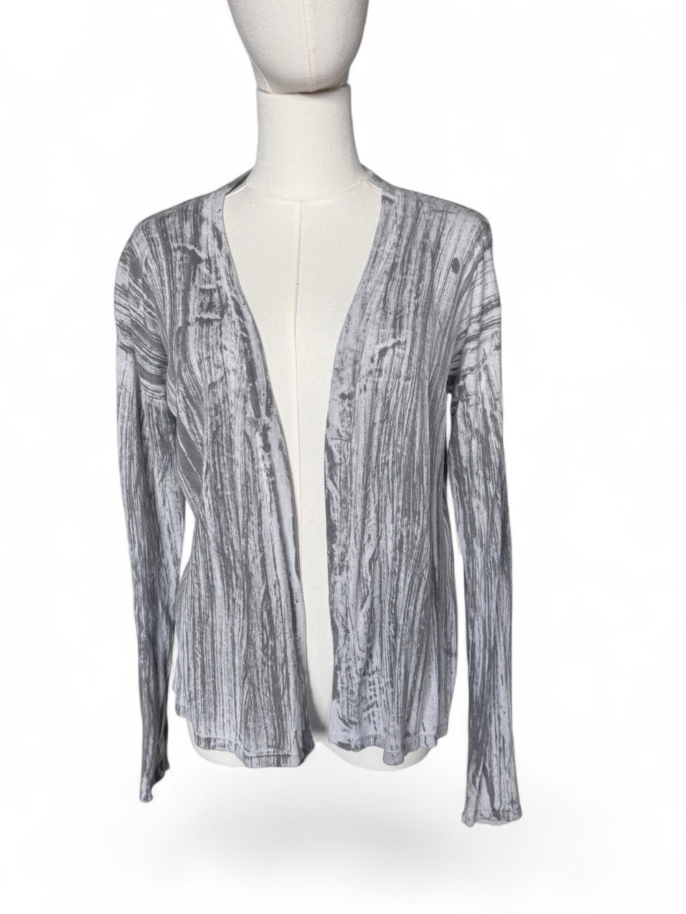 Bellini Gray Cotton Cardigan Size Small